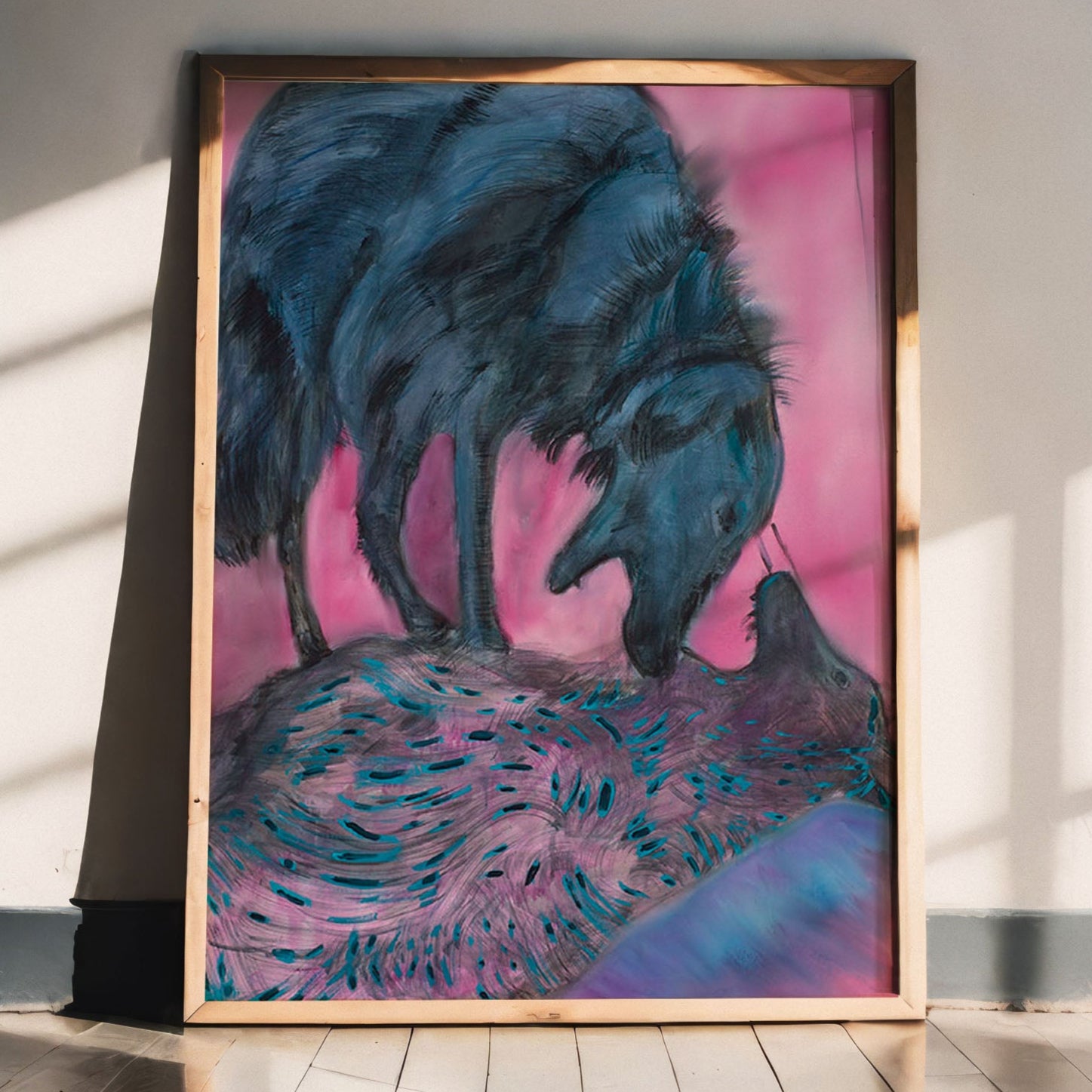 print of ''TWO WOLVES''