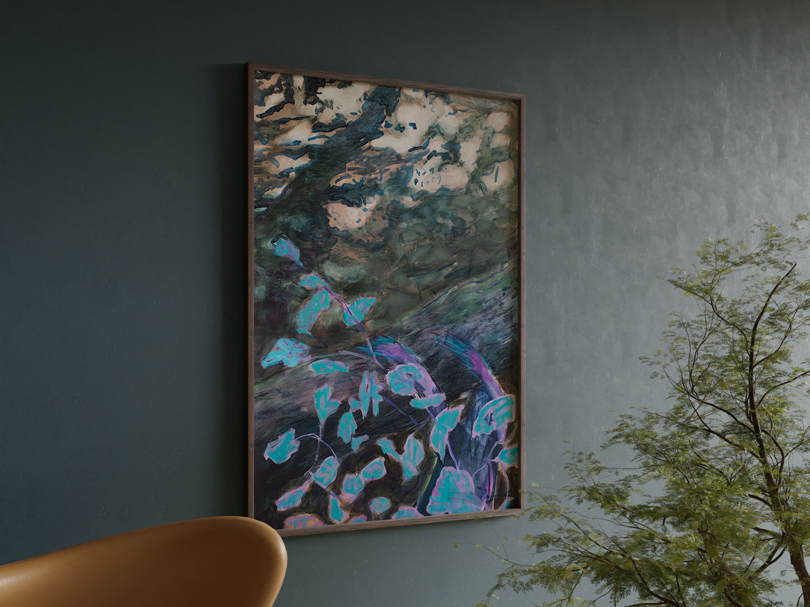 print of ''STUCK IN A FOREST''