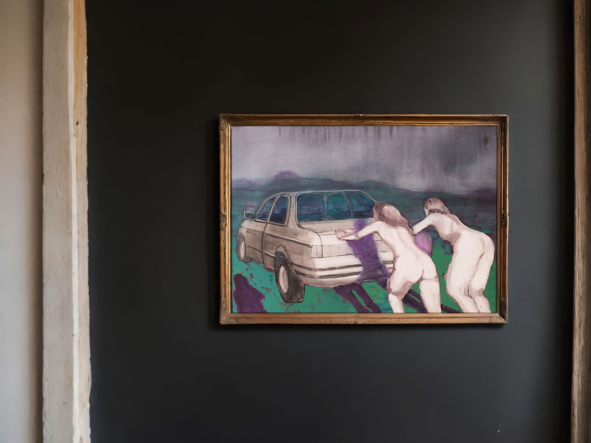 print of ''HORSEPOWER OF TWO BUTTS''