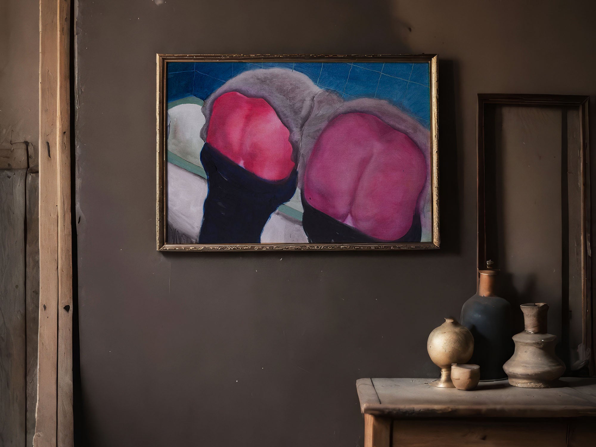 print of ''EXPOSURE OF 4 CHEEKS''