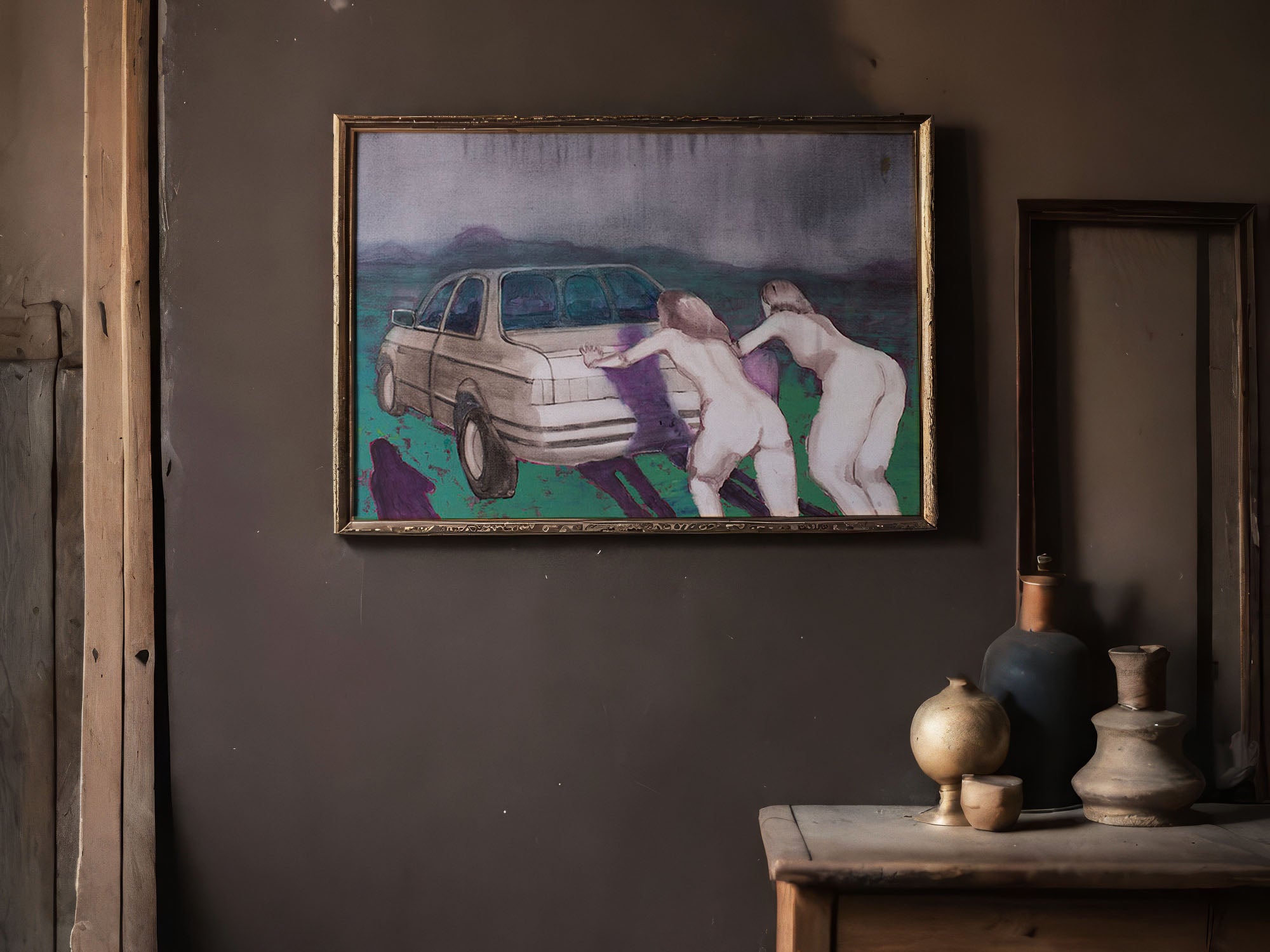 print of ''HORSEPOWER OF TWO BUTTS''